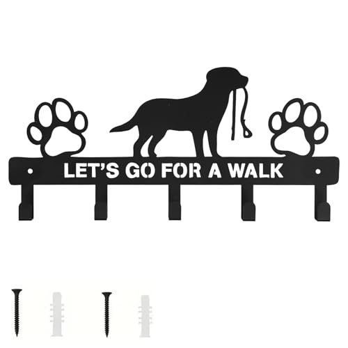 Praktischer Schlüsselhalter mit Hundehaken für Wand - Organizer Rack aus Metall