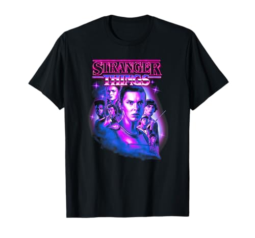 Trendiges Neon T-Shirt mit Retro-Design: Perfektes Geschenk für Stranger Things Fans!