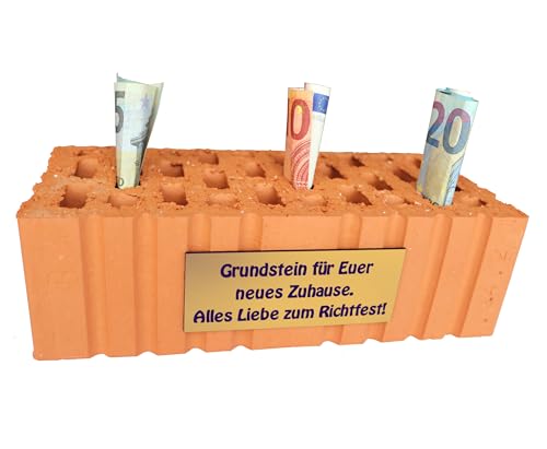 Originelles Richtfest Geschenk: Geldgeschenk für Bauherren zum Einzug ins neue Zuhause