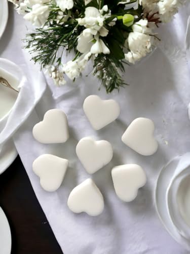 50 vegane Aloe Vera Seifenherzen - Perfektes Gastgeschenk mit frischem Duft