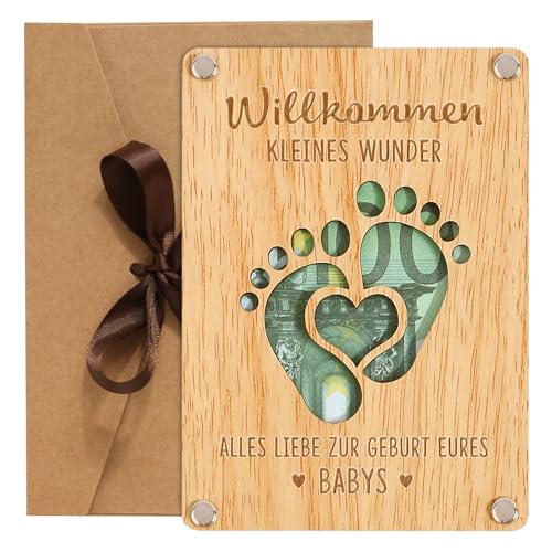 Originelle Geschenkidee für Babys: Geldgeschenk Verpackung zur Geburt und Taufe