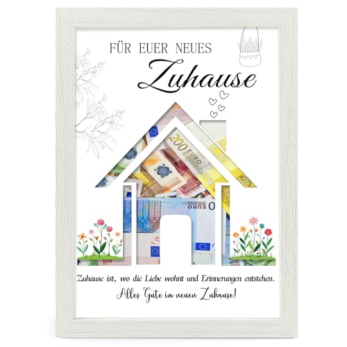 Originelles Einzugsgeschenk: Bilderrahmen für Geldgeschenke zur Hauswärme-Party