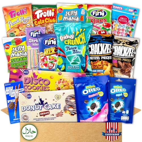 Exklusive Halal Candy Box: Donuts, Süßigkeiten & Chips | Perfektes Geschenk für Familie & Freunde