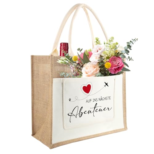 Abschiedsgeschenk Kollegin: Tarklanda Jute Tasche für das nächste Abenteuer