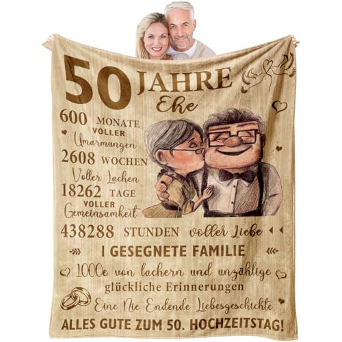 Originelle Geschenkideen zur Goldenen Hochzeit - Luxuriöse Decke für Eltern