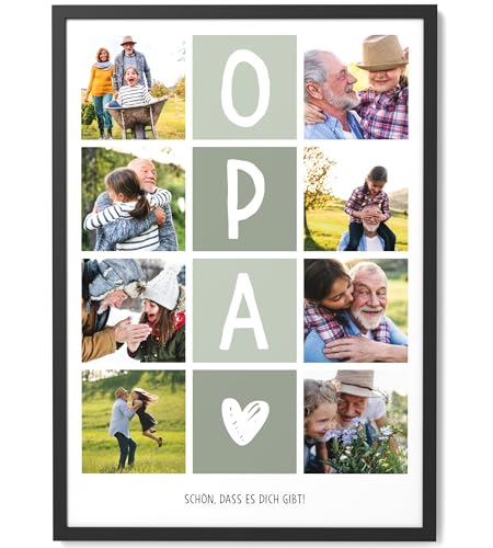 Personalisierte Fotogeschenke für Opa zum Vatertag und Geburtstag - Mit Fotodruck Poster