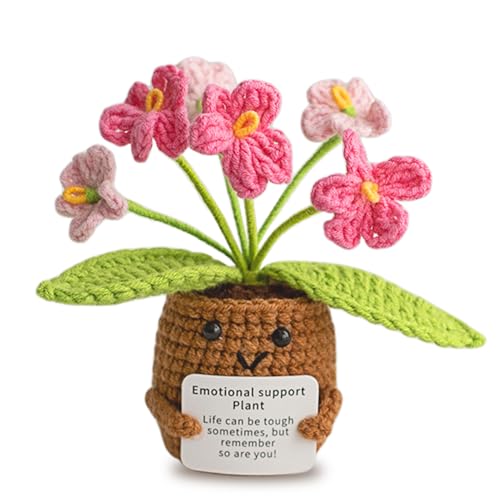 Kuschelige Pocket Hug mit Vergissmeinnicht-Blumen - Handgefertigte Glücksbringer für Genesung und Geburtstag