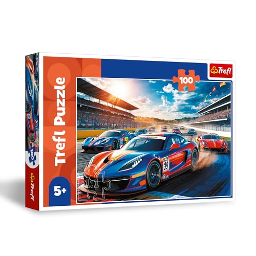 Mit Trefl Fast Racer Puzzle - 100 Teile, Fahrzeuge für kreative Kinder!