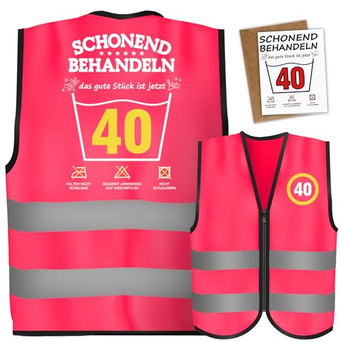 Originelles Geburtstagsgeschenk für Frauen: Lustige Weste mit Grußkarte, ideal für Mama!