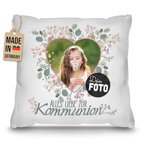 Personalisierte Kommunionsgeschenke: PR Print Royal Kissen mit Foto - Alles Liebe zur Kommunion