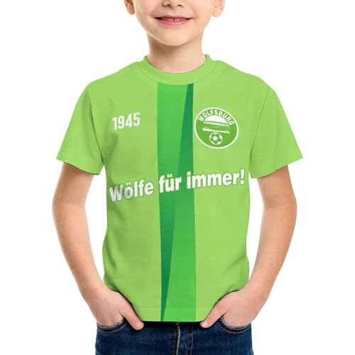 Personalisiertes Wolfsburg Fußballtrikot für Kinder mit eigenem Namen und Nummer