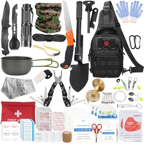 Professionelles Survival Kit 35 in 1 für Outdoor-Abenteuer und Camping