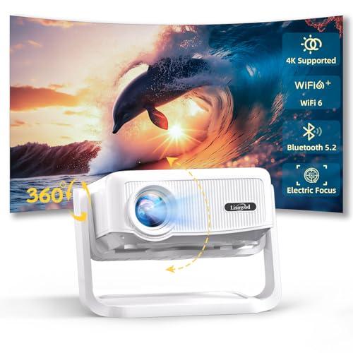 Ultimativer 4K Full HD Mini Beamer mit WiFi, Bluetooth und 360-Grad-Drehung