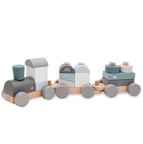 Zauberhafter Holzzug für Kinder - Personalisiertes Motorikspielzeug - Geschenkidee für Babys