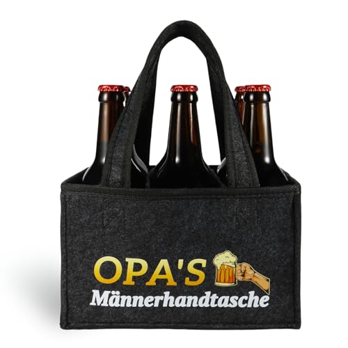 Originelles Opa Geschenk: Lustige Männerhandtasche mit Bier für Vatertag und Weihnachten