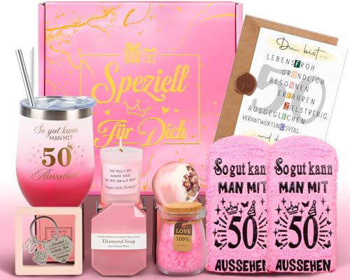 Personalisiertes Geschenkset zum 50. Geburtstag für Frauen: Rituals-Set für besondere Frauen