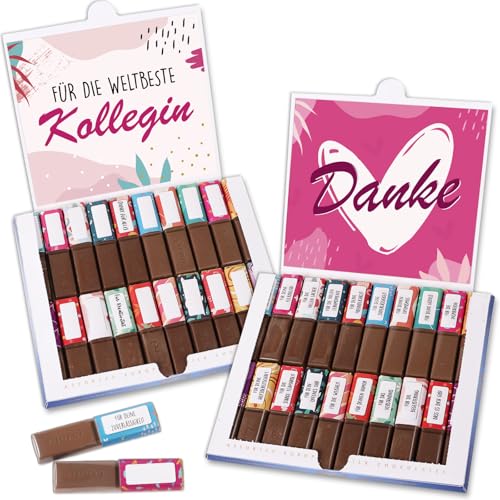 Personalisierte Schokoladensticker für Kolleginnen - Ideales Geschenk zum Abschied