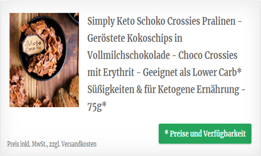 Geröstete Kokoschips in Vollmilchschokolade