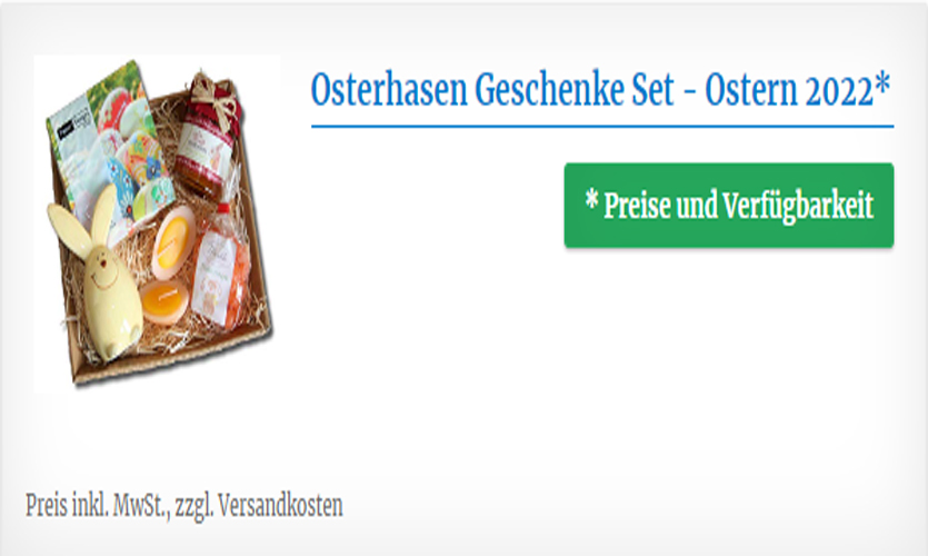 Osterhasen Geschenke Set