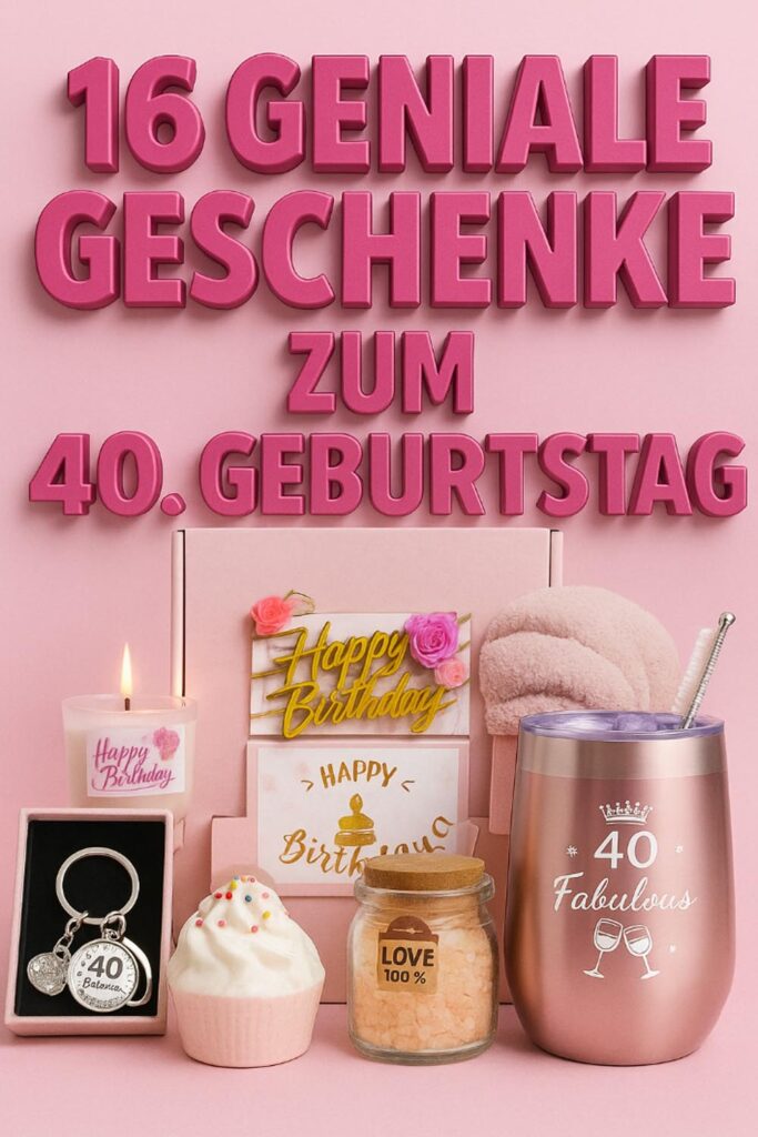16 geniale Geschenkideen zum 40. Geburtstag