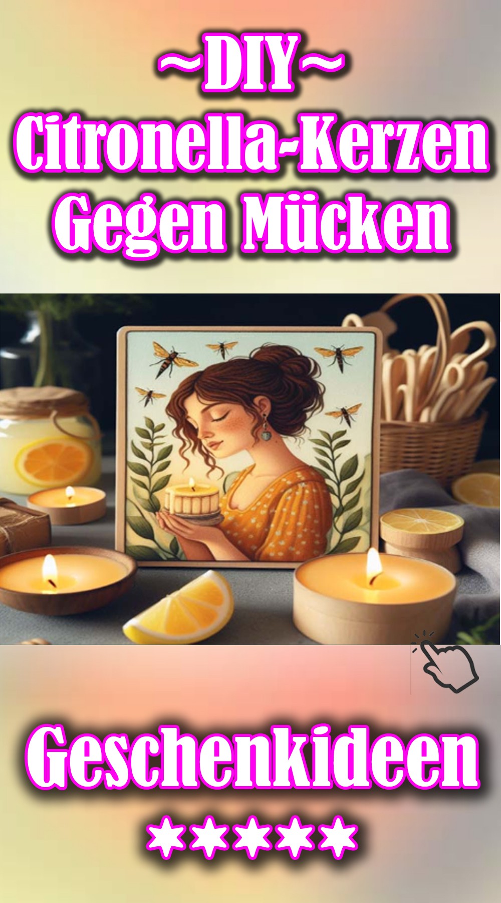 SNOGSWOG Verbesserte Tischfackeln 2er Set, 680 G Citronella-Kerzen Für