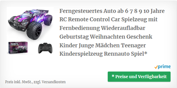 Ferngesteuertes Auto RC Remote Control mit Fernbedienung Wiederaufladbar Geburtstag und Weihnachten