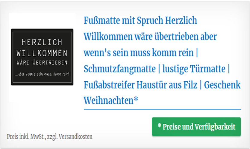 Herzlich Willkommen wäre übertrieben aber wenn's sein muss komm rein - Fußmatte mit Spruch zum Richtfest