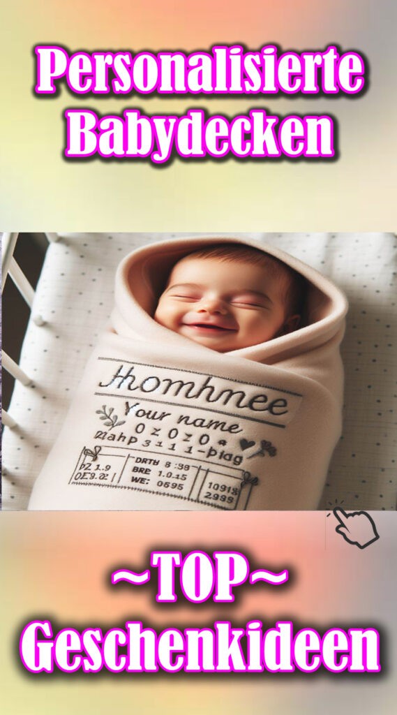 Personalisierte Babydecken als Geschenkidee zur Geburt eines Kindes