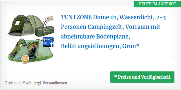 TENTZONE Dome 01 Wasserdicht 2-3 Personen Campingzelt