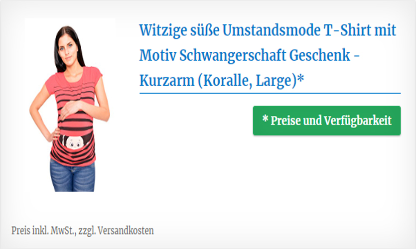 Witziges T-Shirt mit Motiv zur Schwangerschaft