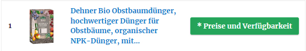 Bio Obstbaumdünger