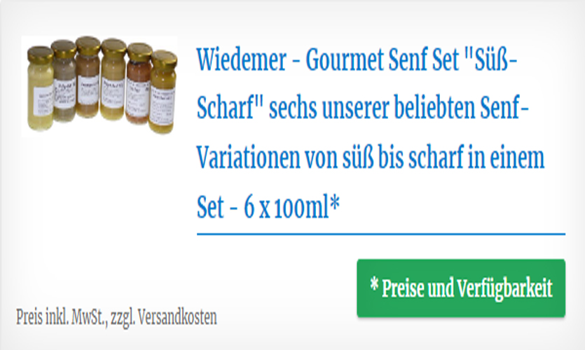 Gourmet-Senf Süß-Scharf