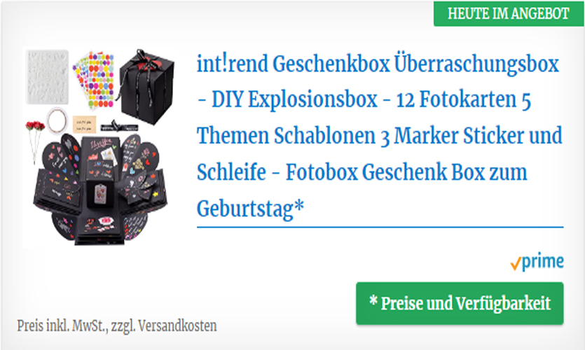 Überraschungsbox - DIY Explosionsbox