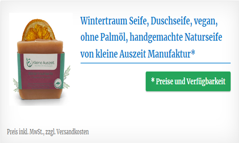 Wintertraum Seife handgemachte Naturseife