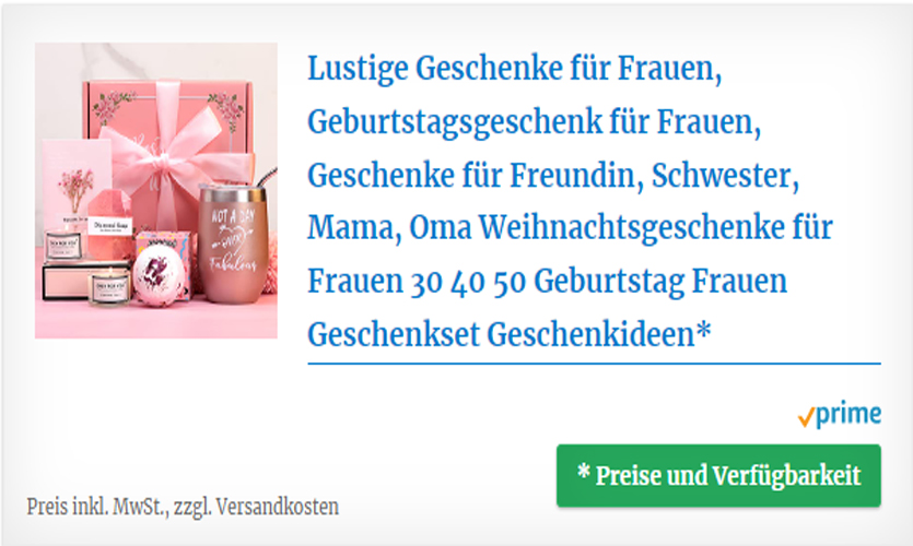 Lustige Geschenke zum Geburtstag für Frauen