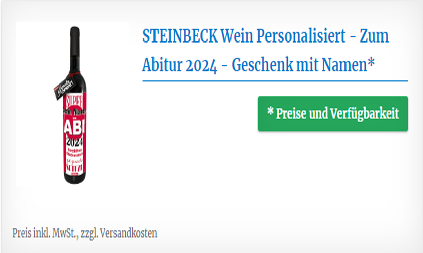 Personalisierter Wein - Zum Abitur