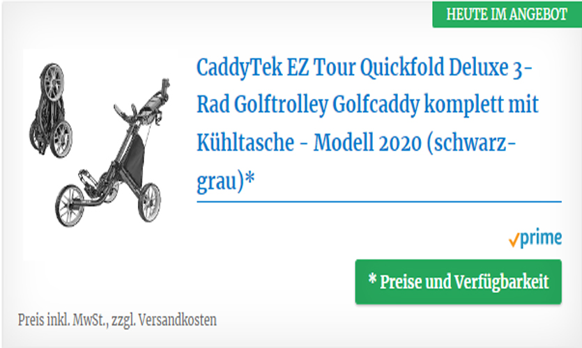 Caddylite EZ V8 – EZ-Fold Golftrolley mit 3 Rädern