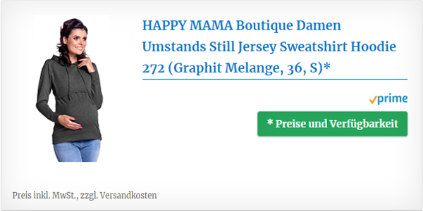 Boutique Damen Umstands Still Jersey Sweatshirt Hoodie