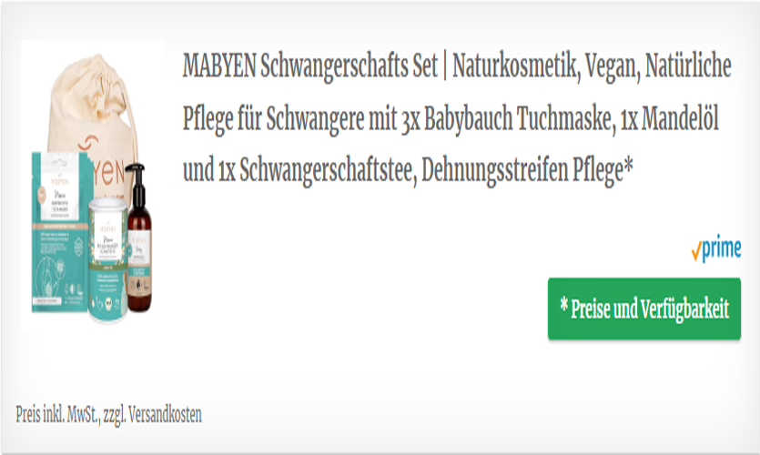 Vegan - Natürliche Pflege für Schwangere